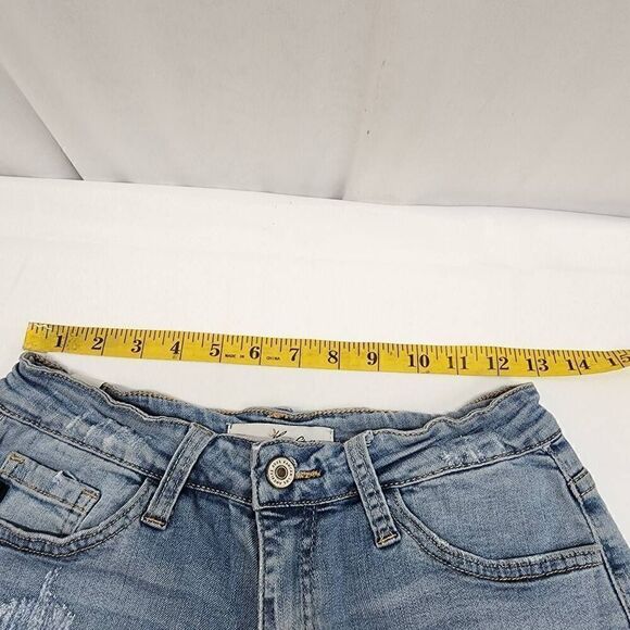 KanCan Cutoff Distressed Denim Women's Jean Shorts Size 5 - Picture 3 of 8